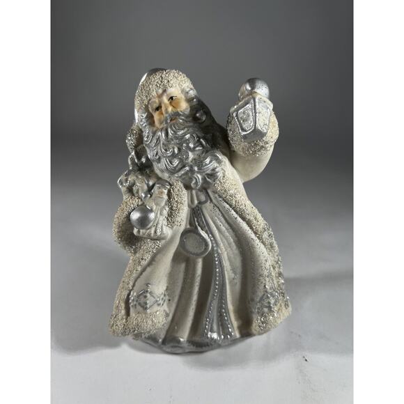 Vintage Christmas Santa Claus Victorian K’s Collection White Silver Figurine - Picture 2 of 16